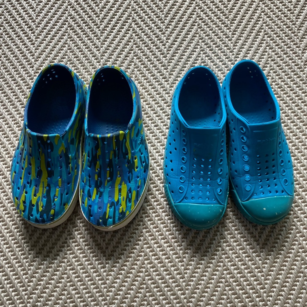 Two Pairs of Little Boys Native Water Shoes